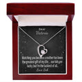 Personalized Mother’s Day Message Card Necklace – Gift for Wife from Husband –  Our kids are lucky, but I’m the luckiest of all.